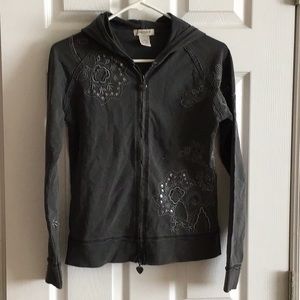 Embellished hooded sweatshirt